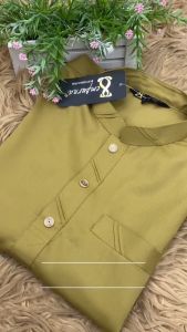 Baju Kurta Sempurna Warna Olympic Rich Gold Slim Fit Cotton Sedondon Series Baju Raya - ( D020K) / KD
