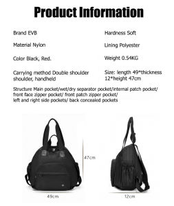 Dry And Wet Shoulder Bag With Insulation Bag Thermal Insulated Cooler Bag Large Capacity Waterproof Insulated Lunch Bag Picnic Bag