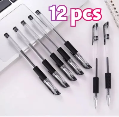 (ISI 12 PCS) Pena Gel 05mm Pulpen Internasional Balpoin Murah