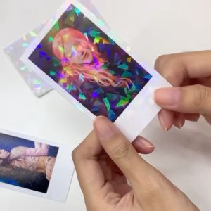 ฟิล์มเคลือบเย็น สติ้กเกอร์ใส ขนาด A6 (10.5x14.8 ซม.)