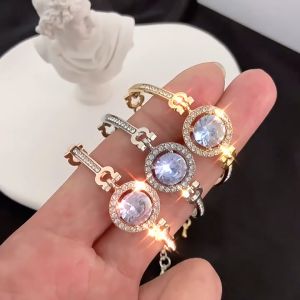 Nicedays🍒Gelang Titanium Wanita Cantik Berlian Tiga Warna Bisa Dipilih COD