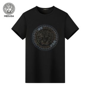 MEIDUSA | Luxury Black Casual Mens Round Neck T-shirt
