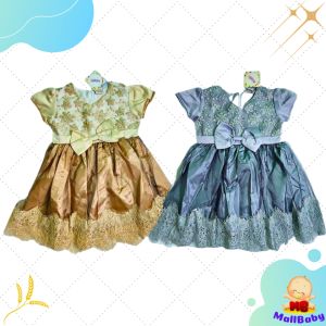 Baju Bayi Perempuan Dress Gaun Anak Cewek 1 2 3 Tahun Gold Silver Cantik Mall Baby