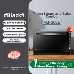 [China Plug Without Adapter] Midea | Inverter Microwave Steam Oven Combination Microwave and Grill