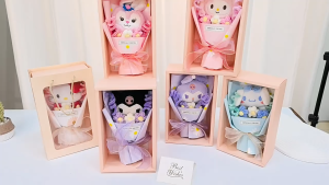 Cartoon Kuromi Kitty Melody Cinnamon Plush Doll Toy Stuffed Animals Creative Bouquet Valentines Day Mothers Day Graduation Birthday Gifts