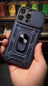 Soft Shell Armor Case Defence With Ring Stand Infinix Note 40S 40 Pro - Note 30 Pro - Note 12 G96 - Note 11 Pro Premium TPU