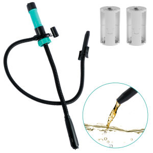 Electric Liquid Transfer Pump Battery Powered Portable Water Pump Car Vehicle Fuel Transfer Pump with 3 Adapters 2.4 Gallons