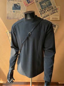 เสื้อเชิ้ตคอปกสูงแบบลำลองสำหรับผู้ชาย ทรงหลวม ผ้าเดอร์โมน ฤดูหนาว แฟชั่นอเมริกัน อบอุ่น เสื้อชั้นใน เสื้อผ้าเยาวชน