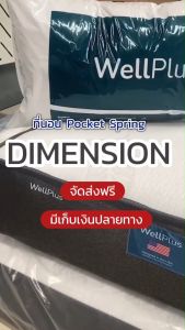 Wellplus [อัดสุญญากาศ] ที่นอนพ็อกเก็ตสปริง รุ่น Dimension หนา 11 นิ้ว นอนสบาย หนานุ่ม รองรับน้ำหนักได้มาก