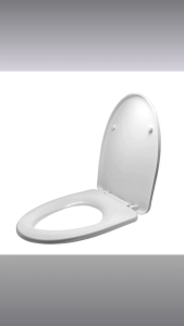 Jangwon Quiet Noise Slow-Down Toilet Seat Extra Large | Silent Soft-Closing Seat with Hydraulic Damper | Easy Installation for Comfortable Bathroom Use