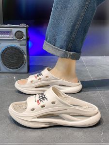 Li-Ning Mens Summer Anti-Slip Deodorant Outdoor Beach Soft Bottom Slippers Sports Youth Casual Slip-On EVA Flat Heel Sandals