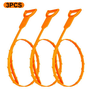 3PCS Snake Drain Clog RemoverHair Snake Tool Drain OpenerSink Snake for Sewer Kitchen Sink Bathroom Cleaning Tool