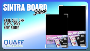 FMP Quaff A4/A3 PVC Sintra Board 3&5mm Thick - 10 Sheets Pack for Art & Craft Projects