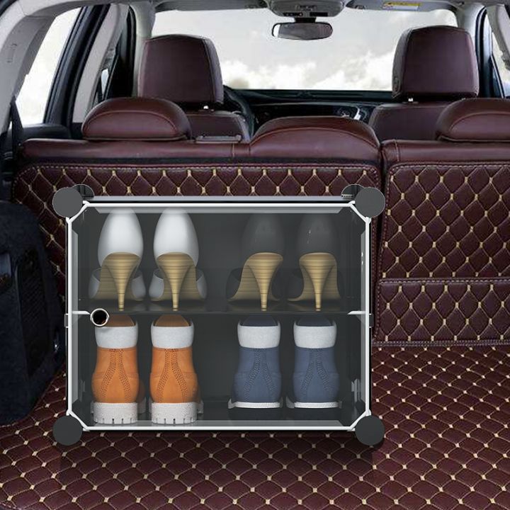 Car Shoe Rack Car Interior Car Backup Tail Box Shoes Storage Box Dormitory Shoe Cabinet Bed Bottom Storage Shoe Box Lazada PH