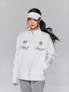A chock | Outdoor Sun Protection Zip-Up Collar Stripe Jacket