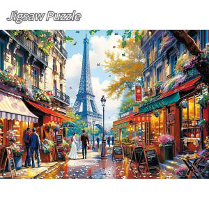 500/1000/1200/2000PCS Paper Puzzle for Charming Paris Jigsaw Puzzles for Challenging Family Activity Games Party Birthday Gift