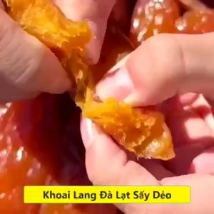 1KG Khoai lang mật Đà Lạt sấy dẻo hút chân không từng củhỗ trợ ăn kiêng
