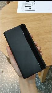 HONOR Magic V5 / V3 Essential Black Flip Leather Case with Stand - Sweat Resistant Full Coverage Protection