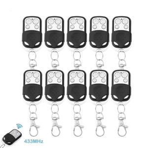 1/5/10PCS 4 Buttons 433MHZ Door Opener Remote Control Clone Fixed Learning Rolling Code Duplicator Garage Universal Garage