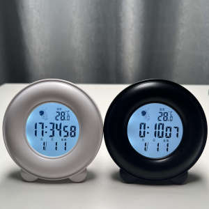 Smart Alarm Clock Waking up Tool for Students Powerful Wake-Up Astronaut Electronic Clock Modern Simple Style Plastic Material