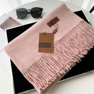 Thickened Pure Color Scarf Shawl Two-In-One Womens Winter Warm Faux Cashmere Neck Warmer Versatile for Students Autumn Winter