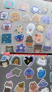 90pcs cartoon bear graffiti stickers decorative luggage motorcycle notebook waterproof stickers