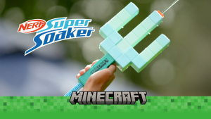 Nerf Super Soaker Minecraft Trident Water Blaster
