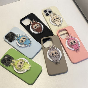 Cute Cartoon Magnetic Absorption Phone Case Stand Compatible with  14Pro Max 15Pro Max Silicone Protective Cover for Men And Women