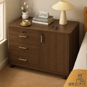 ZHUOHE | Lockable Portable Storage Nightstand
