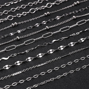 1M/Bag Stainless Steel Chain Used For DIY Bracelet And Jewelry Making