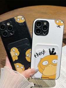Cute Cartoon Rabbit Couple Phone Case for Xiaomi Redmi K60 K70E K40 pro plus K30S Note13 pro Bus Access Control Card Holder Slot