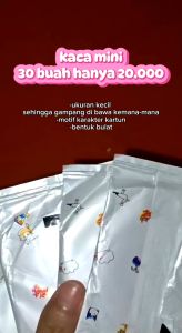 Kaca Cermin Kecil Bulat Make Up Mini Travelling Aesthetic Karakter Motif | Source Project