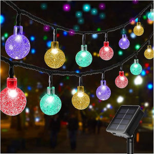 Solar Bubble Light String 8 โหมดไฟ LED Holiday Garden Tree Yard Party คริสต์มาสงานแต่งงานกลางแจ้ง Street ตกแต่ง