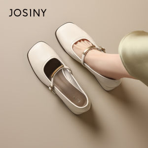 Josiny | Flat Low Heel Mary Jane Shoes for Commute