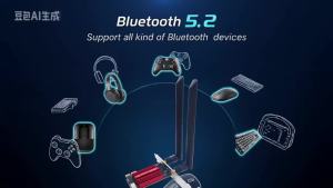 kebidumei | KEBIDUMEI AX1800 PCI-E WiFi 6 Wireless Adapter Network Card Adapter PC Bluetooth 5.2 802. 11AX Dual Band 2.4G/5Ghz For Win11 10