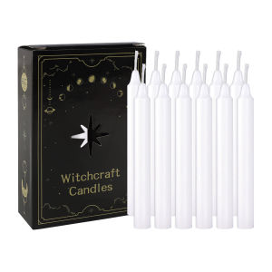 12 Pcs 3.9*0.4In(10.1*1.2Cm) White Small Stick Candles No Drip Dinner Candles Suitable for Various Places and Holidays
