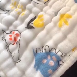 8 layers 100% cotton Baby Bibs 360 Rotate Drool Petal Bib Soft & Absorbent baby soft face eating cleaning towel