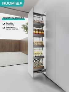 NUOMI | Deep Multi-layer Stainless Storage Basket for Spice Cabinet Soft-close
