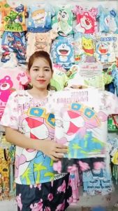 (7-75kg) Đồ bộ thun mẫu BÁO HỒNG chất thun thái in 3D mềm mịn mát không nhăn k0 xù lông k0 bay màu ( ngocthaomevabe )