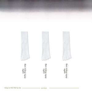 MiiOW | Tất ống giữa chống mùi kháng khuẩn năm ngón thoáng khí thấm mồ hôi cho nam Tất dài bốn mùa MiiOW Cat Man Cotton Polyester Spandex