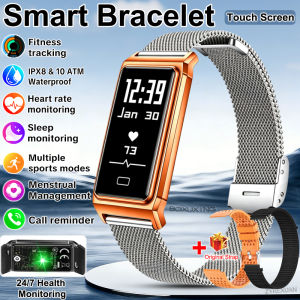 New Touch Screen Smart Bracelet Fitness Tracker Health Monitor Sleep IPX8 Waterproof Sports Pedometer Smartwatch For Android IOS