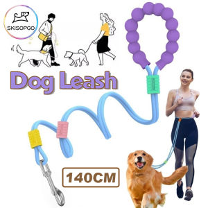 SKISOPGO Big Dog Leash Outdoor Walk Adjustable Crossbody Puppy Leash Dog Traction Rope for Medium Large Dog