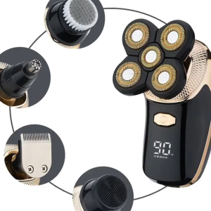 💖READY STOCK💖5 In 1 Electric Shaver IPX6 Waterproof cordless Razor Waterproof Beard Hair Trimmer Nose Ear Cordless USB