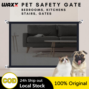 Pet Mesh Fence Dog Pet Safety Fence Foldable Pet Fence Dog Cat Isolation Fence Portable Pet Gate Door Barrier