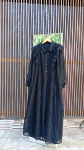 CAMELIA DRESS 2 IN 1 INNER CRINKEL+OUTHER BRUKAT TERBARU