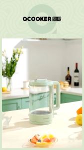 Xiaomi Mi OCOOKER kitchen electric Health kettle household low noise high borosilicate glass electric kettle 玻璃电热水壶