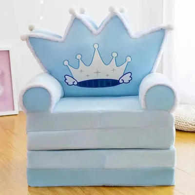 Foldable Childrens Mini Sofa Cute Cartoon Boy Girl Lazy Seat Nursery Baby Stool Reading Detachable Washable Soft Furniture