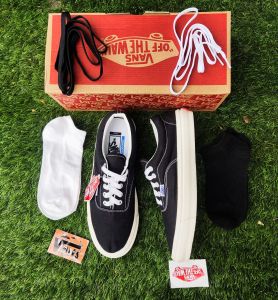 SEPATU VANSSE ERA BLACK WHITE OG WAFLE DT BNIB MADE IN CHINA SEPATU PRIA SEPATU WANITA SEPATU SNEAKERS SEPATU CASUAL SEPATU IMPORT