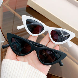 Retro Cat Eye Kids Sunglasses Solid Color Boys Girls Sun Glasses Triangle Frame UV400 Eyewear
