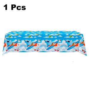 Potdemiel | 162 Pcs Airplane Birthday Party Decorations & Tableware - Plates Napkins Cups Table Cloth Balloons Etc Airplane Party Decoration